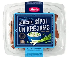 Grauzdiņi MARIO, ar sīpolu un krējuma garšu, 180g