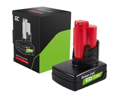 Green Cell Žalias Cell Žalias Cell baterija, skirta Milwaukee M12 12V 6Ah pakaitinė baterija M12 B6 4932451395