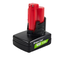 Green Cell Žalias Cell Žalias Cell baterija, skirta Milwaukee M12 12V 6Ah pakaitinė baterija M12 B6 4932451395