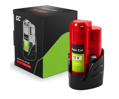Green Cell Žalias Cell Žalias Cell baterija, skirta Milwaukee M12 12V 3Ah pakaitinė baterija M12 B3 4932451388