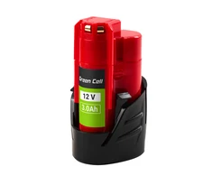 Green Cell Žalias Cell Žalias Cell baterija, skirta Milwaukee M12 12V 3Ah pakaitinė baterija M12 B3 4932451388
