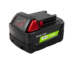 Green Cell Žalias Cell Žalias Cell baterija, skirta Milwaukee M18 18V 5Ah pakaitinė baterija M18 B5 4932430483