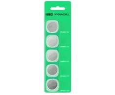 Green Cell Baterijas Žalias Cell Blister 5x Lithium Baterija CR1620