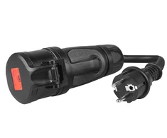 Green Cell Žalias Cell Žalias Cell Raudona CEE 16A 400V 5P iki 230V Schuko lizdo adapteris