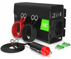 Green Cell Strāvas pārveidotājs Žalias Cell Car Power Inverter Converter 12V to 230V 500W/ 1000W Modified Sine Wave