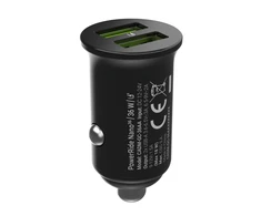Green Cell Žalias Cell Žalias Cell automobilinis įkroviklis 36W GC PowerRide Nano36 su 2x USB-A Ultra Charge greitas įkrovimas