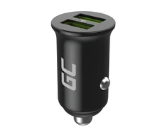 Green Cell Žalias Cell Žalias Cell automobilinis įkroviklis 36W GC PowerRide Nano36 su 2x USB-A Ultra Charge greitas įkrovimas