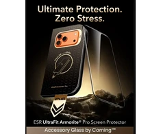 Grūdintas stiklas ESR ULTRAFIT ARMORITE PRO TEMPERED GLASS IPHONE 17 PRO MAX / 18 PRO MAX Juodas