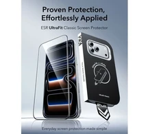 Grūdintas stiklas ESR ULTRAFIT CLASSIC TEMPERED GLASS 2-PACK IPHONE 17 PRO / 18 PRO Juodas