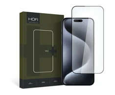 Apsauginis stiklas Apple iPhone 15 Pro Hofi Glass Pro+ juodos spalvos