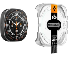 GRŪDINTAS STIKLAS Spigen GLAS.TR EZ-FIT AC 2-PACK Samsung Galaxy WATCH ULTRA 2 2026 (47 MM) SKAIDRUS