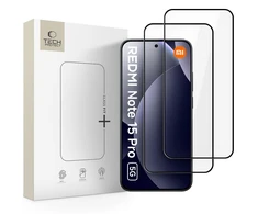 Apsauginis stiklas Tech-Protect GLASS FIT+ 2-pack Xiaomi Redmi Note 15 Pro 5G juodos spalvos
