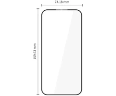 GRŪDINTAS STIKLAS Tech-Protect GLASS FIT+ 2-PACK ONEPLUS NORD 6 Juodas