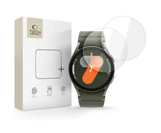 Apsauginis grūdintas stiklas Samsung Galaxy Watch 4 / 5 / 6 / 7 / FE (40 mm) laikrodžiui "Tech-Protect Glass Fit+ 2 vnt."
