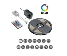 LED juostų RBG rinkinys GTV, 5 m., IP20, LD-ZL5RGB150-00