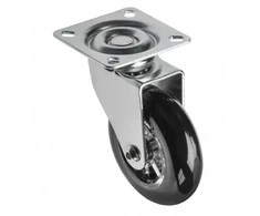 GTV Furniture wheel, Brazylia, juodas, 75mm (without brake)
