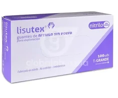 "Lisutex" nitrilo pirštinės S-P T-G 100U