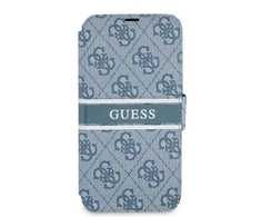 Dėklas Guess GUBKP13S4GDBL iPhone 13 mini 5,4" mėlyna/mėlynas book 4G Stripe