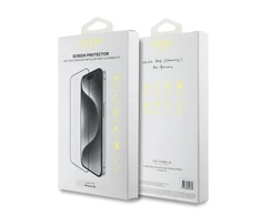 Guess ekrano apsauga 2.5D Apple iPhone 16 Juodas