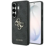 Guess PU 4G Metal Logo dėklas skirtas Samsung Galaxy S25 Ultra pilkos spalvos