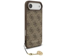 Guess 4G Charm dėklas skirtas Apple iPhone 17 Air Tone on Tone rudos spalvos
