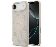 Dėklas Guess 4G Circle Classic Logo MagSafe skirtas Apple iPhone Air rožinės spalvos