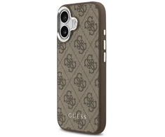 Dėklas Guess 4G Classic Logo MagSafe, skirtas iPhone 17, rudos spalvos
