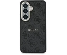 „Guess 4G Gold Frame“ telefono dėklas, skirtas „Samsung Galaxy S26“ (S942), juodas
