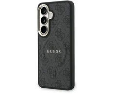 „Guess 4G Gold Frame“ telefono dėklas, skirtas „Samsung Galaxy S26“ (S942), juodas