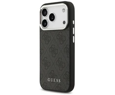 Guess 4G MagSafe dėklas skirtas Apple iPhone 17 Pro juodos spalvos