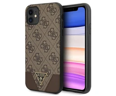 Apple iPhone 11 6.1 "Guess dėklas 4G Triangle Collection GUHCN61PU4GHBR rudos spalvos