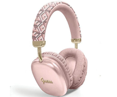Guess GCube Metallic Script Logo dėklas telefonui mėlynos spalvostooth on-ear ausinės - dėklas telefonui rožinės spalvos