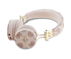 Guess ausinės Bluetooth ENC GUBH70EPOSMW rudos spalvos Peony Script Round Shape