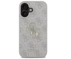 Guess dėklas iPhone 16 6,1" GUHCP16S4GMGPI 4G didelis logotipas rožinis