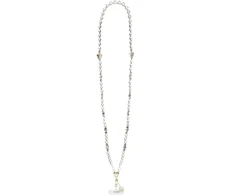 Guess Crossbody virvelė Pear and 4G Charm baltos spalvos