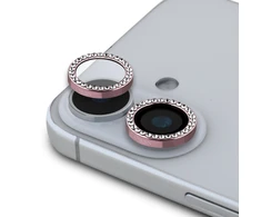 Guess Fixed Glliter lešio apsauga Apple iPhone 16/16 Plus Rožinė