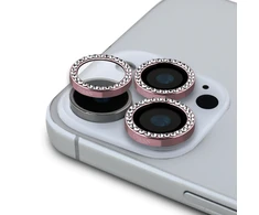 Guess Fixed Glliter lešio apsauga Apple iPhone 16 Pro/16 Pro Max Rožinė