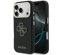 Dėklas GUESS case for IPHONE 17 Pro Max GUHCP17X5PS4RGGK (PU FW Resin Logo) juodas