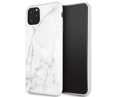 Dėklas Guess GUHCN65HYMAWH iPhone 11 Pro Max baltas marmuras