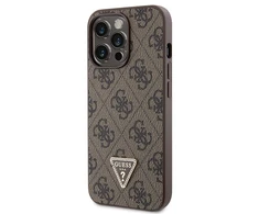 Apple iPhone 13 Pro Guess dėklas Crossbody 4G Metal Logo (GUHCP13LP4TDSCPW) rudos spalvos