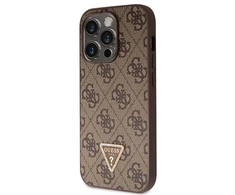 Apple iPhone 14 Pro Guess dėklas Crossbody 4G Metal Logo (GUHCP14LP4TDSCPW) rudos spalvos