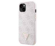 Apple iPhone 14 Pro Max Guess dėklas Crossbody 4G Metal Logo (GUHCP14XP4TDSCPP) rožinės spalvos