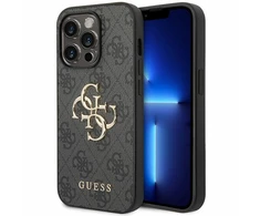 Dėklas GUESS GUHCP15L4L4GGRGGR IPHONE 15 PRO 6.1 "GRAY/GRAY HARDCASE 4G BIG METAL LOGO