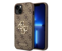 Dėklas GUESS GUHCP15S4GBBB IPHONE 15/14/13 6.1 "BRONZE / BROWN HARDCASE 4G BIG METAL LOGO