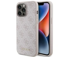Dėklas GUESS GUHCP15XG4GFPI IPHONE 15 PRO MAX 6.7 "Rožinis/Rožinis HARD CASE 4G METAL GOLD LOGO
