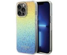 Apple iPhone 15 Pro Max Guess dėklas IML Faceted Mirror Disco Iridescent (GUHCP15XHDECMI) įvairiaspalvis