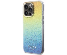 Apple iPhone 15 Pro Max Guess dėklas IML Faceted Mirror Disco Iridescent (GUHCP15XHDECMI) įvairiaspalvis