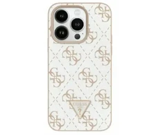 Guess GUHCP16SPG4GPH Apple iPhone 16 6.1″ baltos spalvos kietas dėklas New 4G Triangle