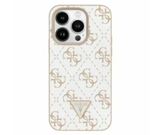 Guess New 4G Triangle Apple iPhone 16 - dėklas telefonui baltos spalvos