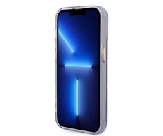 „Guess“ auksinis permatomas „MagSafe“ dėklas, skirtas „iPhone 14 Pro Max 6.7“ - Violetinė